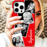 Capa Para iPhone 11 Nome Personalizado da Colagem de Fotos do Instagra<br><div class="desc">Caso Personalizado do Colagem de Fotos do Instagram Red Personalizado iPhone 11. Este moderno design de tendências apresenta um lugar para fotos do estilo instagram quadrado. Adicione seu nome ou texto para personalizar ainda mais este design DIY personalizado e escolha sua própria cor de fundo.</div>
