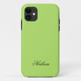 Capa Para iPhone 11 Nome personalizado de cor de limão simples