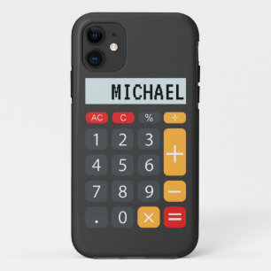 Capa Para iPhone 11 Nome Personalizado de Matemática do Calculador