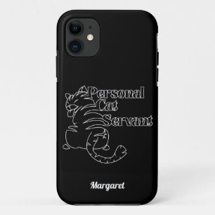 Capa Para iPhone 11 Nome Personalizado do Gato Pessoal