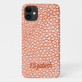 Capa Para iPhone 11 Nome Personalizado do Impressão de Coral da Pele E