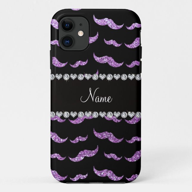 Capa Para iPhone 11 Nome personalizado: lenhador roxo leve (Verso)