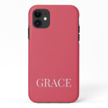 Nome Personalizado Moderno Rosa Coral Personalizad