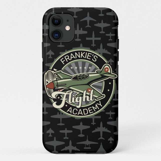 Capa Para iPhone 11 NOME Personalizado Plano de Guerra Militar da 2ª G (Verso)