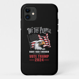 Capa Para iPhone 11 Nós, o Povo, Estamos Cansados Vote Trump 2024