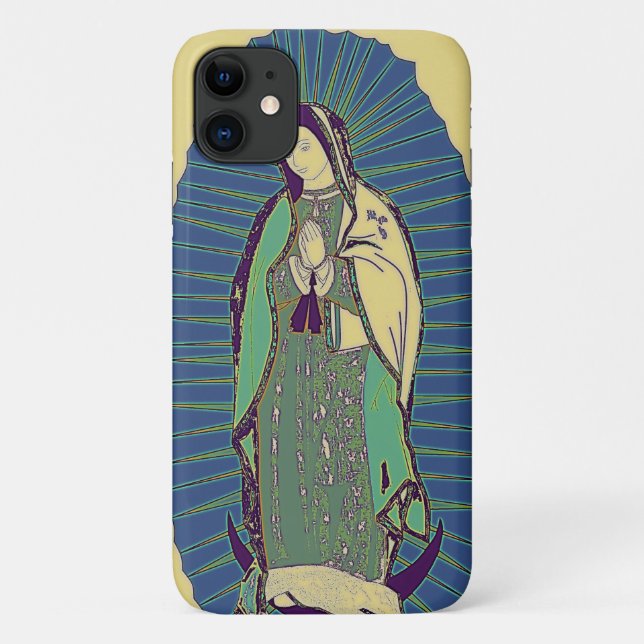Capa Para iPhone 11 nossa dama de guadalupe (Verso)