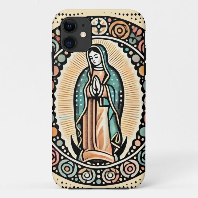 Capa Para iPhone 11 Nossa Senhora de Guadalupe (Verso)