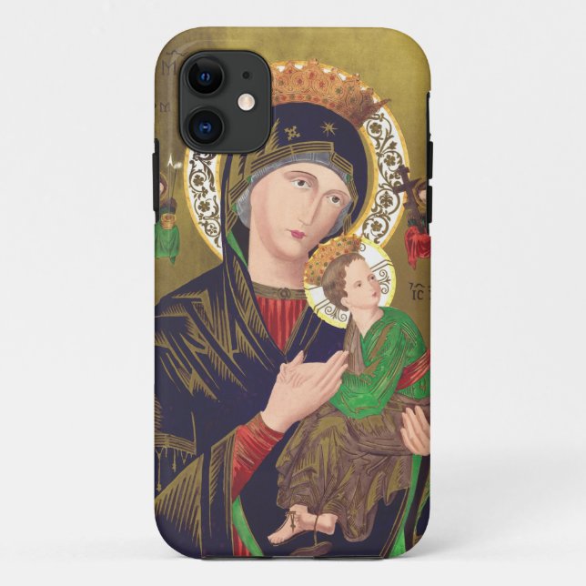 Capa Para iPhone 11 Nossa Senhora do Perpétuo Socorro (Verso)