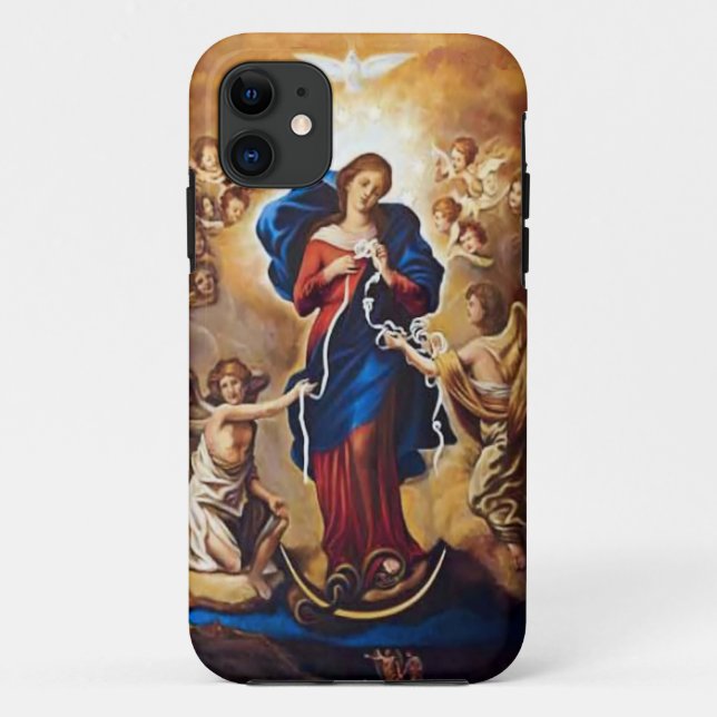 Capa Para iPhone 11 Nossa Senhora Undoer of Knots (Verso)