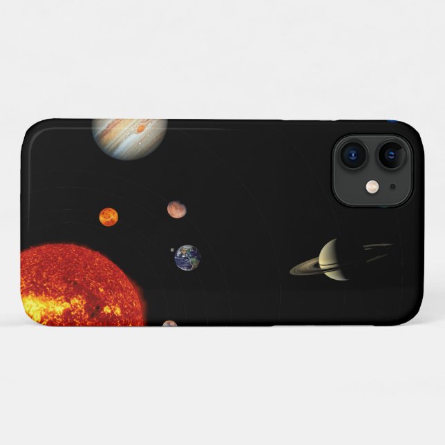 Capa Para iPhone 11 Nosso sistema solar (Verso (horizontal))
