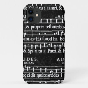 Capa Para iPhone 11 notas de música grunge