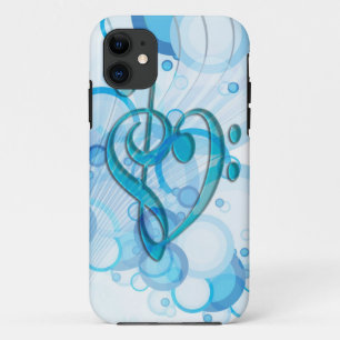 Capa Para iPhone 11 Notas legal bonitas da música junto como um
