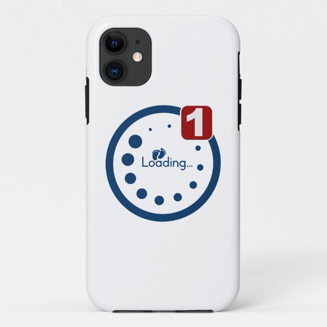 Capa Para iPhone 11 Notificação de Carregamento de Bebês Mais (Verso)