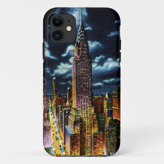 Capa Para iPhone 11 Nova Iorque Chrysler que constrói na noite