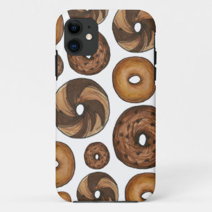 Capa Para iPhone 11 Nova Iorque NYC Bagel Bagels Caixa de Comida do ca