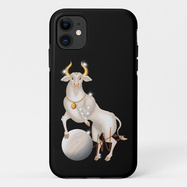Capa Para iPhone 11 Nova Taurus Venus Zodiac (Verso)