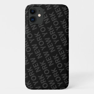 Capa Para iPhone 11 Nova York - Cinza Escura Padrão