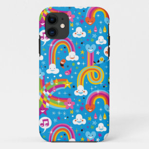 Capa Para iPhone 11 nubla-se o teste padrão dos corações das gotas 