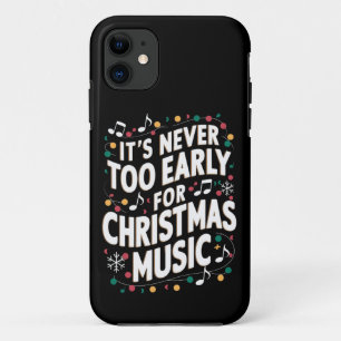 Capa Para iPhone 11 Nunca É Muito Cedo Para Músico De Natal