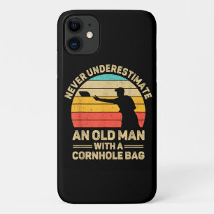 Capa Para iPhone 11 Nunca Subestime Um Velho Com Saco De Cornualha