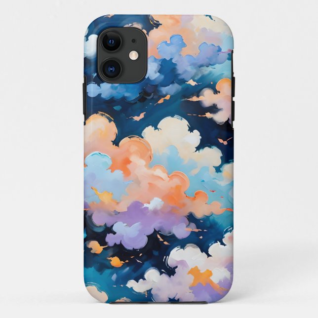 Capa Para iPhone 11 Nuvens em Movimento (Verso)