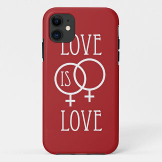 Capa Para iPhone 11 O amor é vermelho (fêmea) do amor