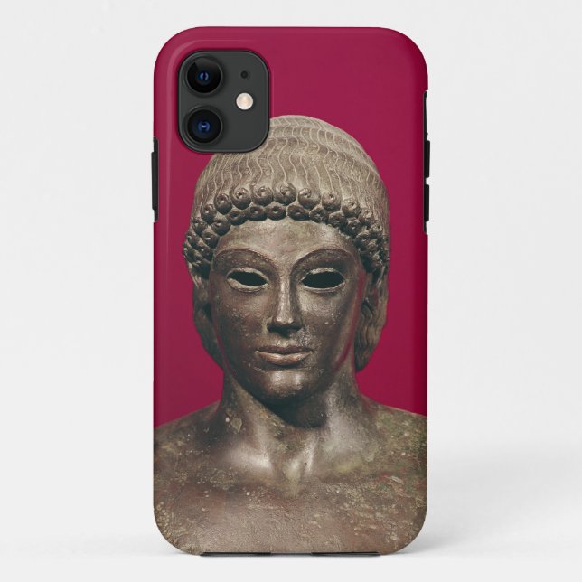 Capa Para iPhone 11 O Apollo de Piombino, cabeça da estátua, encontrou (Verso)