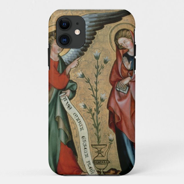 Capa Para iPhone 11 O aviso, c.1330 (óleo no painel) (Verso)