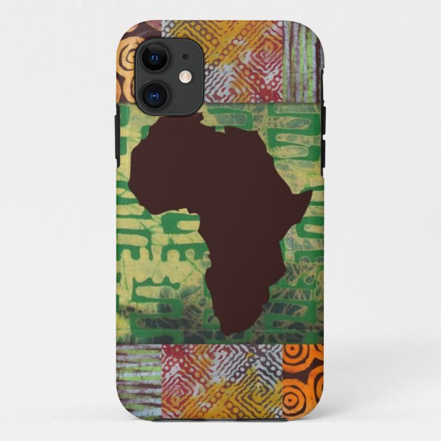Capa Para iPhone 11 O Batik de África modela o caso (Verso)