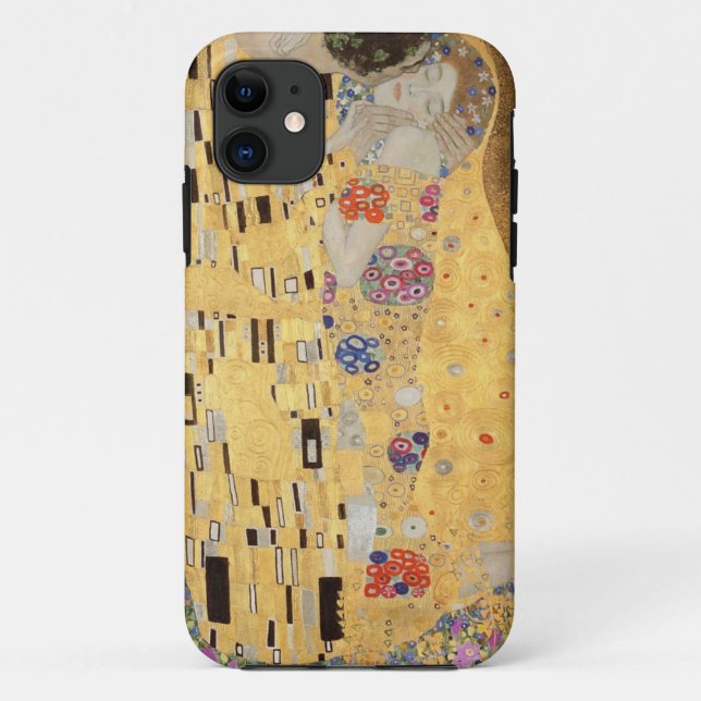 Capa Para iPhone 11 O beijo, 1907-08 (Verso)
