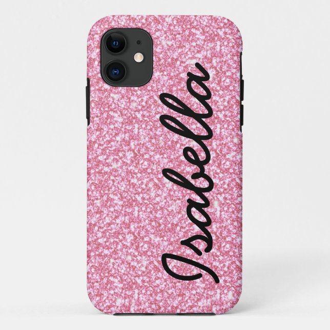 CAPA PARA iPhone 11 O BRILHO COR-DE-ROSA IMPRIMIU PERSONALIZADO (Verso)
