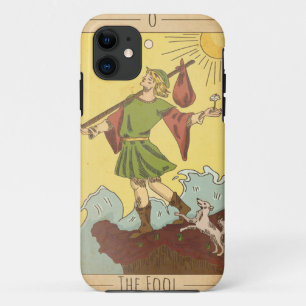 Capa Para iPhone 11 O cão de cartão de tarô da Arcana maior do Fool af