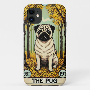Capa Para iPhone 11 O Cartão Pug Tarot