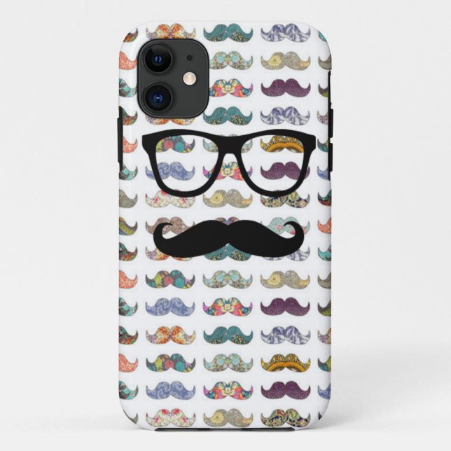 Capa Para iPhone 11 o dobro tomou partido bigode (Verso)