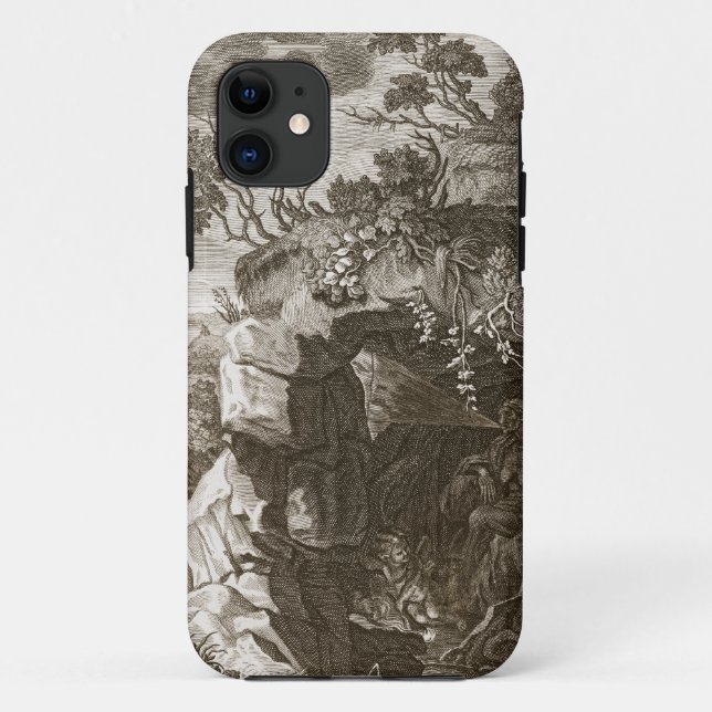 Capa Para iPhone 11 O eco da ninfa mudado no som, 1731 (gravura (Verso)