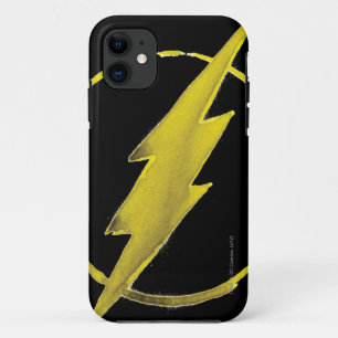 Capa Para iPhone 11 O Flash Emblema do tórax amarelo
