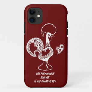 Capa Para iPhone 11 O Galo Português é o meu animal favorito