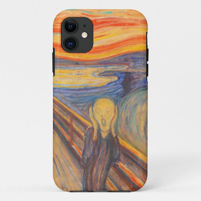 Capa Para iPhone 11 O Grito de Edvard Munch (Verso)