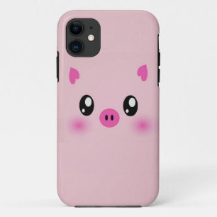 Capa Para iPhone 11 o iphone cor-de-rosa bonito do exemplo do porco