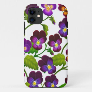 Capa Para iPhone 11 O jardim roxo do amor perfeito floresce a caixa do