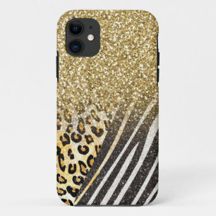 Capa Para iPhone 11 O leopardo e a zebra na moda femininos
