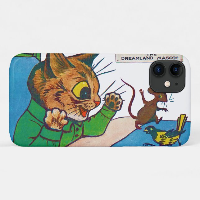 Capa Para iPhone 11 O Mascote Dreamland, Louis Wain (Verso (horizontal))