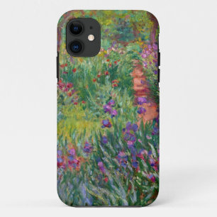Capa Para iPhone 11 o monet floresce o vintage -íris-jardim-em-giverny