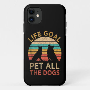 Capa Para iPhone 11 O Objetivo Da Vida Pet Todos Os Cães Engraçados Ca
