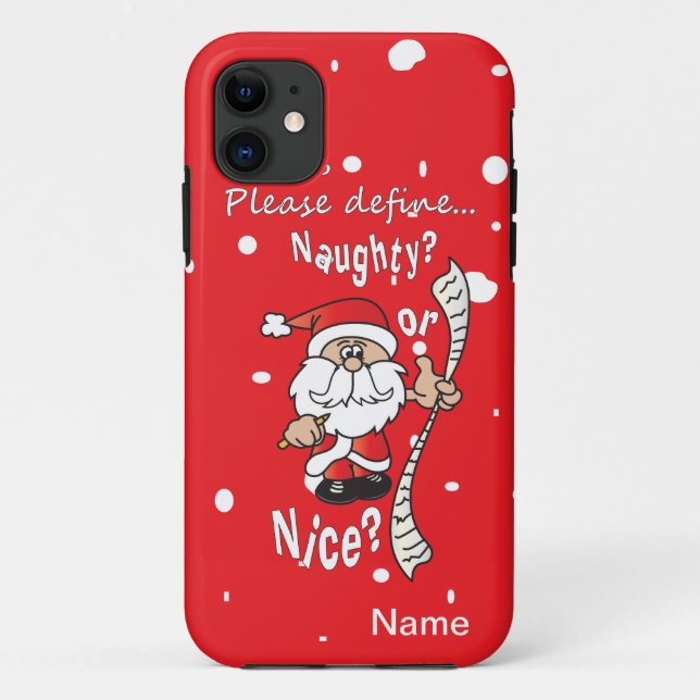 Capa Para iPhone 11 O papai noel satisfaz explica (Verso)