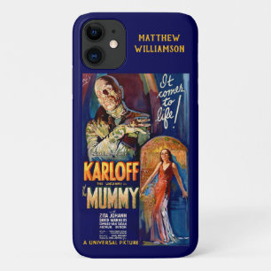 Capa Para iPhone 11 O Poster do filme de terror de Karloff clássico d