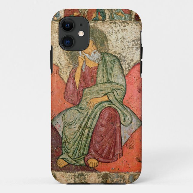 Capa Para iPhone 11 O profeta Elijah, escola de Pskov (painel) (Verso)