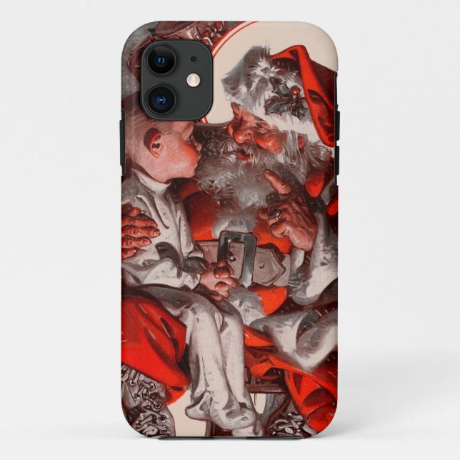 Capa Para iPhone 11 O regaço do papai noel (Verso)