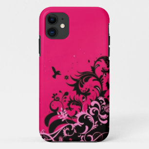 Capa Para iPhone 11 O rosa quente acena o caso do iPhone 5/5s da case