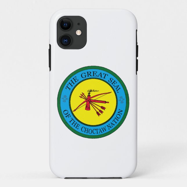 Capa Para iPhone 11 O Selo Excelente da Nação Choctaw de Oklahoma (Verso)